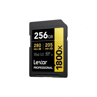 Atminties kortelė Lexar SDXC 1800x 256GB