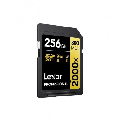 Atminties kortelė Lexar SDXC Pro 2000X UHS-II U3 R300/W260 (V90) 256GB