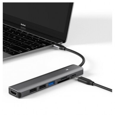 Adapteris-skaitytuvas 7-in-1 USB-C