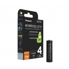 Baterija Panasonic Eneloop Pro HR6 4xAA 2500mAh