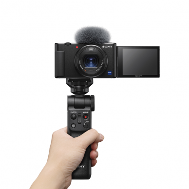 Fotoaparatas Sony ZV-1 su rankena GP-VPT2BT