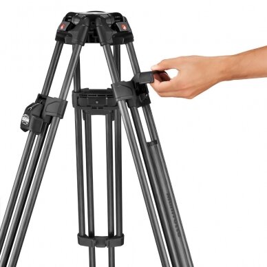 Trikojis stovas Manfrotto 504X 645 Fast Twin Alu