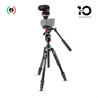 Trikojis stovas Manfrotto Befree Twist Live + Joby WAVO PLUS